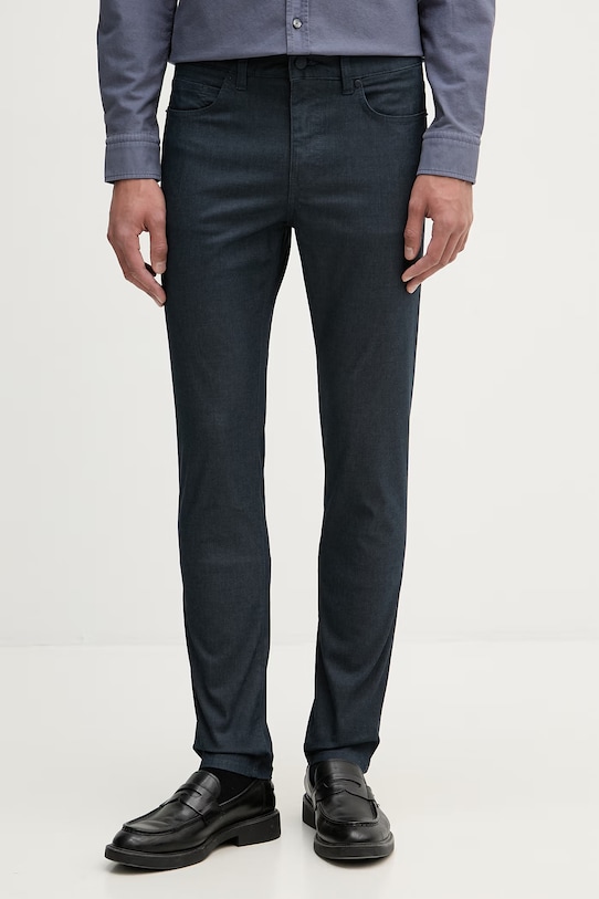 BOSS pantaloni bărbați cu bumbac Delaware5 bleumarin 50560031