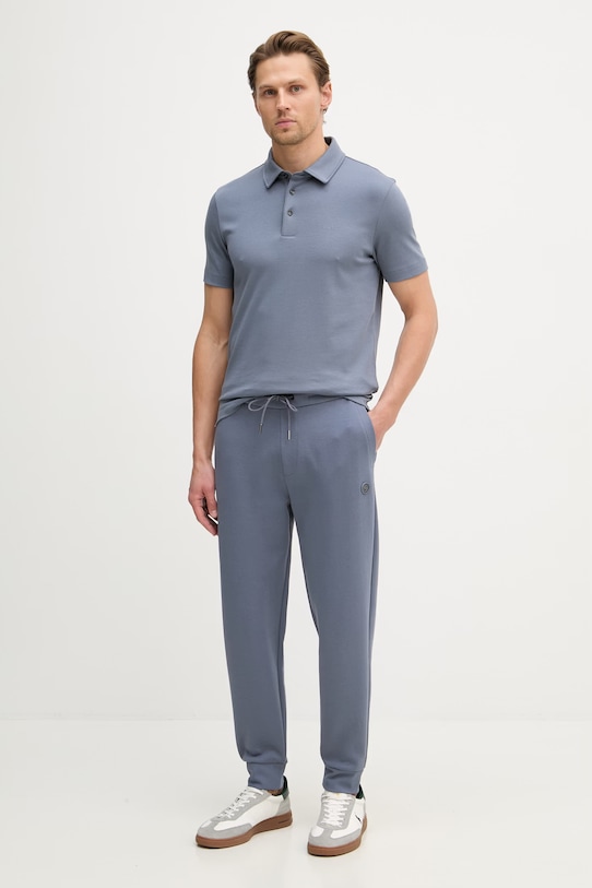 BOSS spodnie dresowe męskie bawełniane Locsin 01 50555853 niebieski SS26