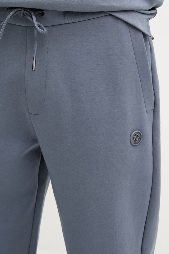 BOSS spodnie dresowe męskie bawełniane Locsin 01 niebieski 50555853