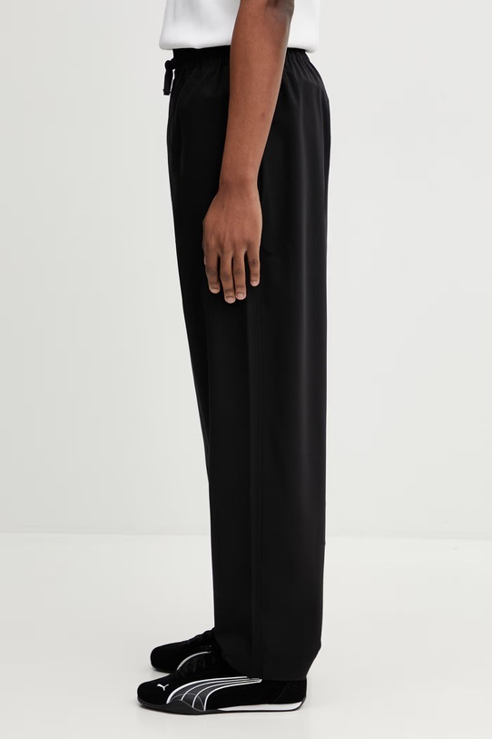 Kenzo spodnie z dodatkiem wełny Jog Pants FF55UP5069RU czarny SS26