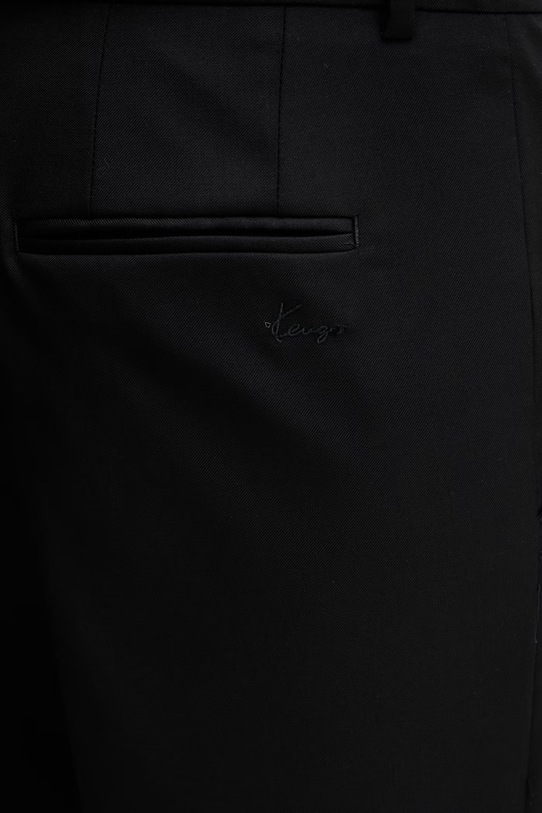 Kenzo Tailored Pants костюмні штани вовняні чоловічі чорний FG55PA2199TV