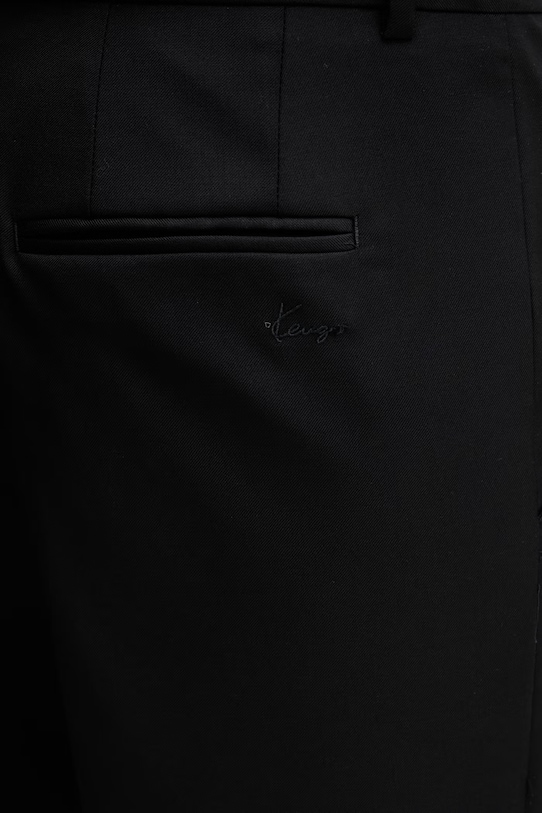 Kenzo Tailored Pants костюмні штани вовняні чоловічі чорний FG55PA2199TV