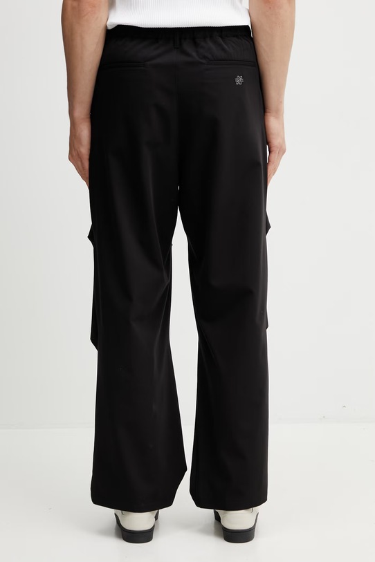 Odzież Filling Pieces Drapy Pants spodnie z wiskozy męskie 412650501295.130 czarny