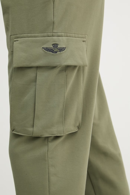 Aeronautica Militare spodnie dresowe zielony PF1020UF00674