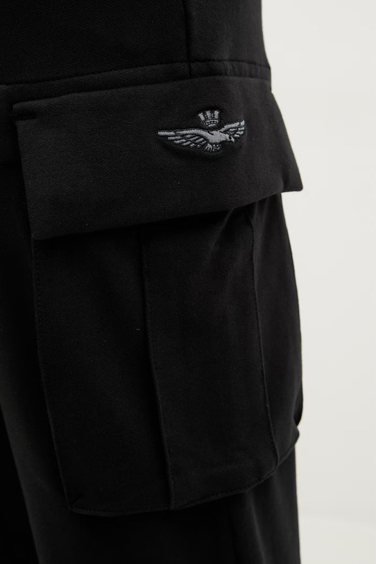 Aeronautica Militare spodnie dresowe czarny PF1020UF00674