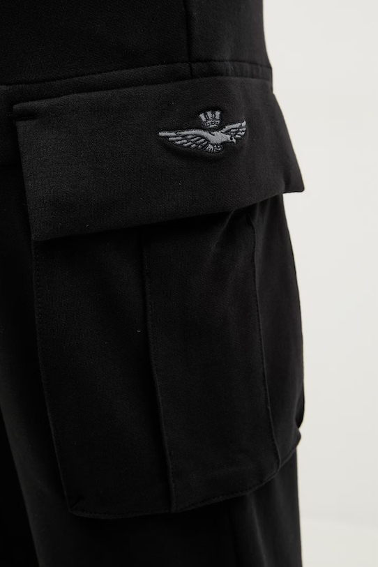 Aeronautica Militare spodnie dresowe czarny PF1020UF00674