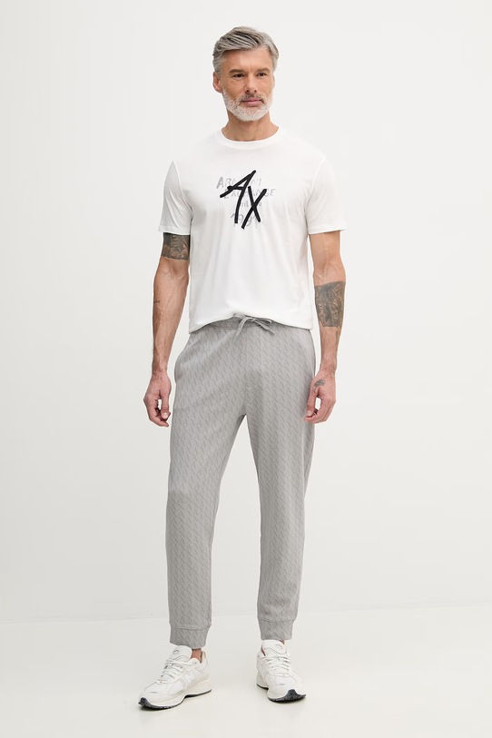 Armani Exchange Pantaloni da tuta da uomo in cotone XM001226.AF11847 grigio SS26