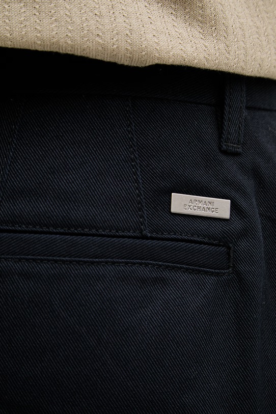 Armani Exchange spodnie męskie bawełniane granatowy XM001166.AF16679