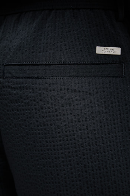 Armani Exchange spodnie straight męskie z lyocellem granatowy XM002094.AF22363