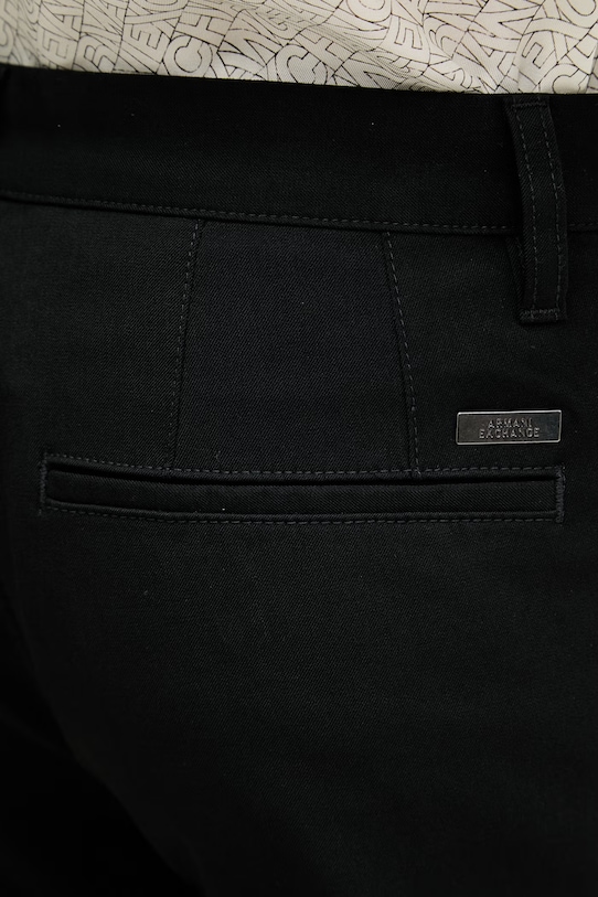 Armani Exchange nohavice pánske čierna XM002877.AF25462
