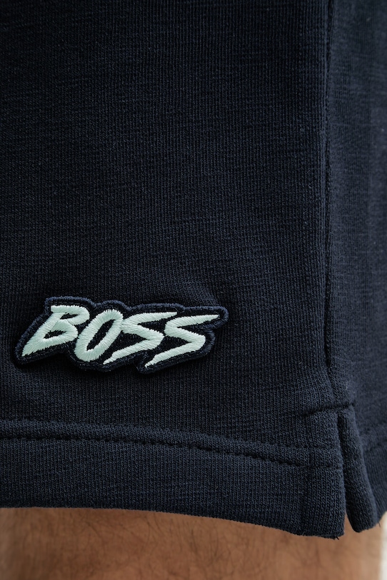 BOSS Orange pantaloncini da tuta da uomo con cotone blu navy 50559260