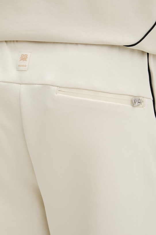 HUGO spodnie dresowe męskie Dusson_RB beżowy 50559707