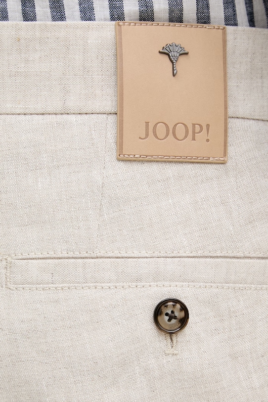 Joop! штани chinos чоловічі лляні бежевий 30102982
