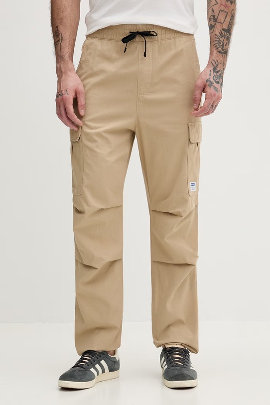 Hugo Blue spodnie bawełniane Gadic262D bawełna beżowy 50559930