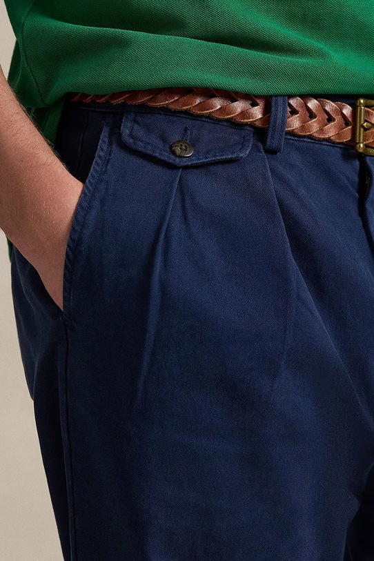 Odzież Polo Ralph Lauren spodnie bawełniane TWILL-WHITMAN 710850209020 granatowy