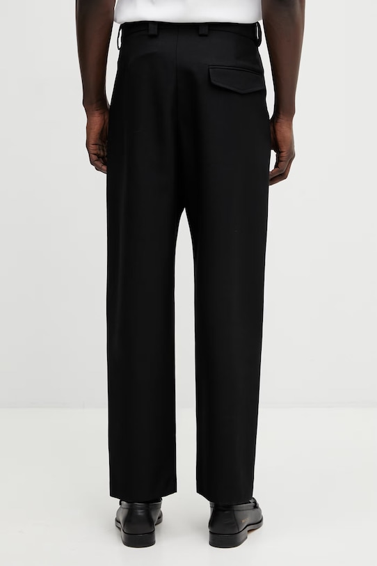 Odzież A.P.C. spodnie z dodatkiem wełny Renato PSALP.H08428 czarny