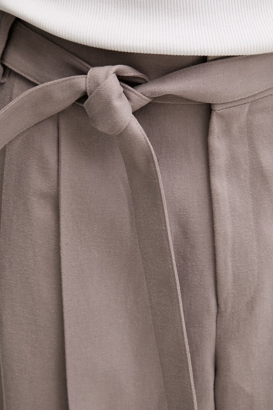 HUGO hlače moške z lyocellom Fedix244F1X bež 50559114