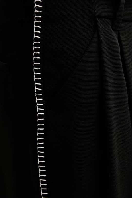 HUGO hlače moške z volno Fedix262F1X 50559583 črna