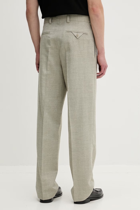 Oblečení HUGO kalhoty pánské se lnem Flips251X 50559852 zelená