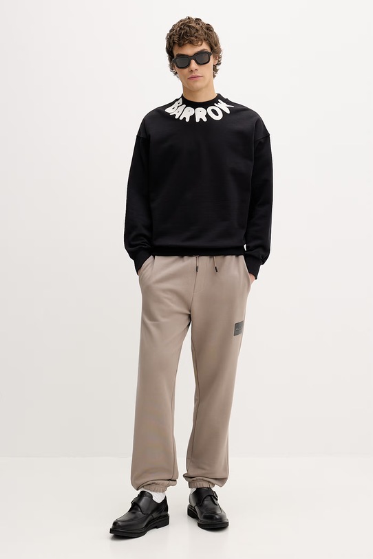 HUGO spodnie dresowe bawełniane Daylony 50557453 beżowy SS26