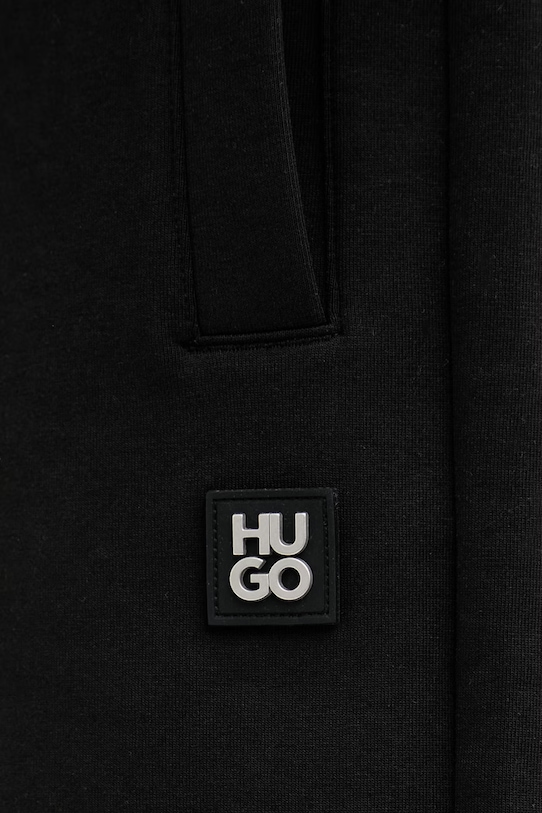 HUGO szorty dresowe męskie bawełniane Dimacshort czarny 50562844