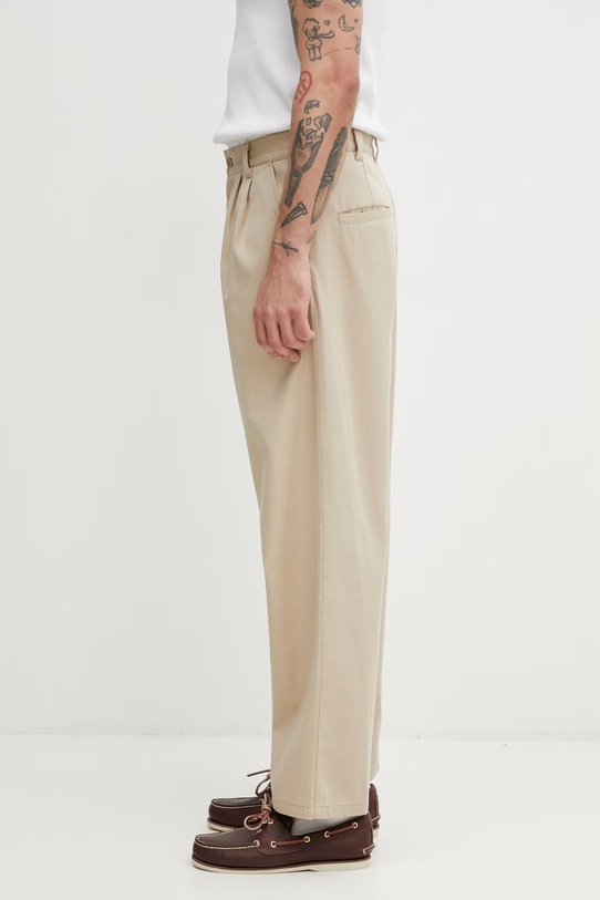 A.P.C. Ricky spodnie bawełniane męskie COHNZ.H08027 beżowy SS26