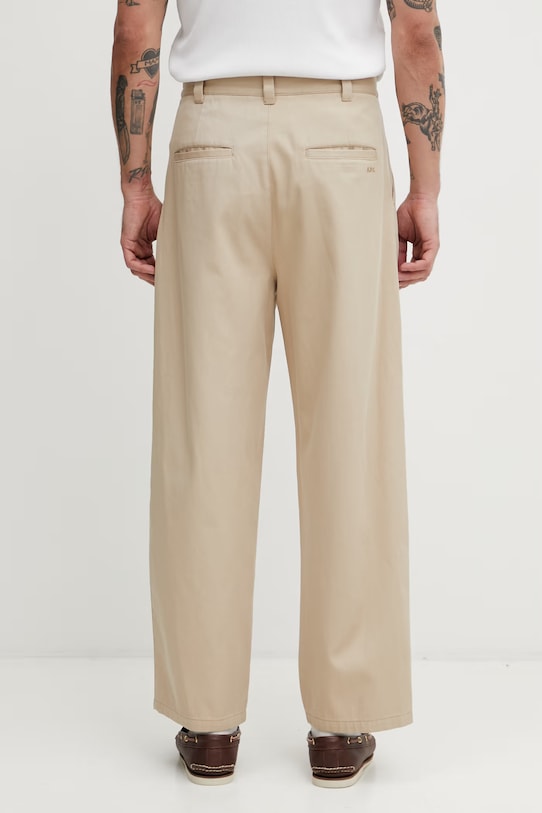 Odzież A.P.C. Ricky spodnie bawełniane męskie COHNZ.H08027 beżowy