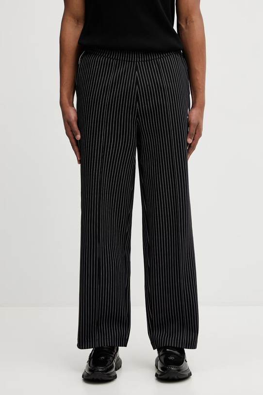 Fred Perry x Kris Van Assche spodnie męskie czarny ST2101