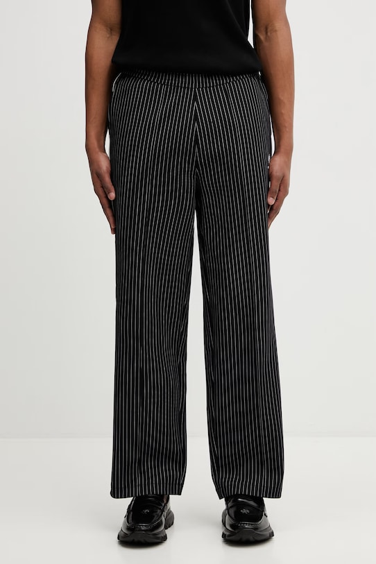 Fred Perry x Kris Van Assche spodnie męskie czarny ST2101