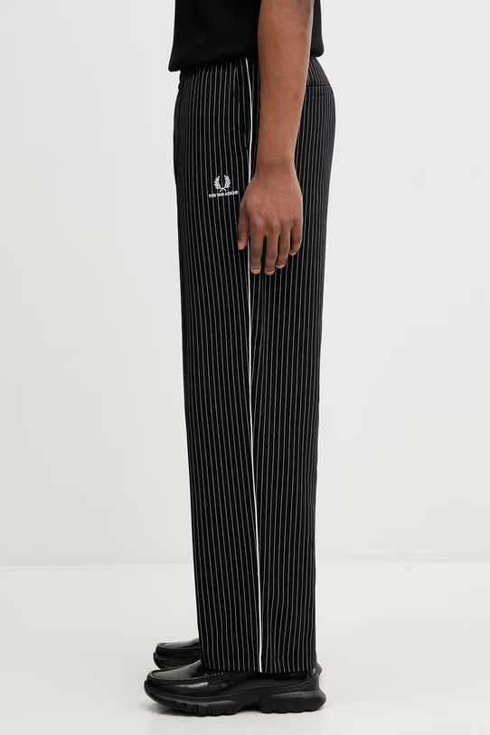 Fred Perry x Kris Van Assche spodnie męskie ST2101 czarny SS26