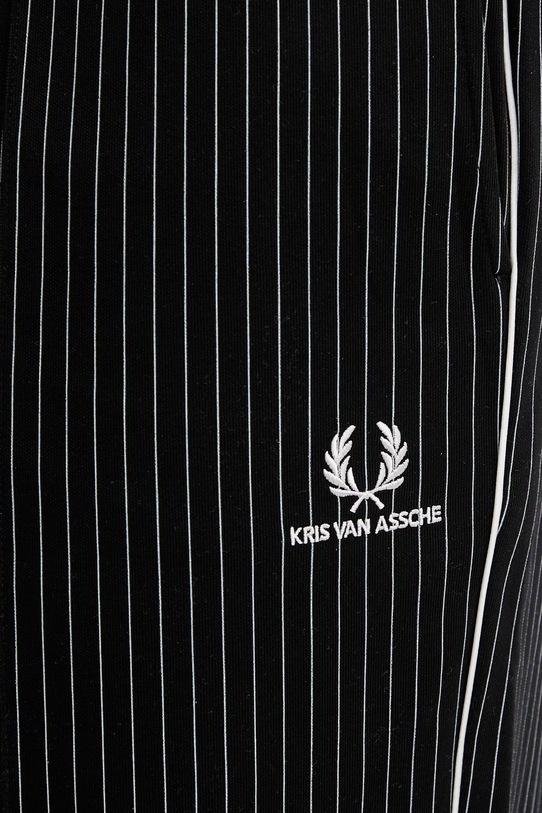 Fred Perry x Kris Van Assche spodnie męskie czarny ST2101
