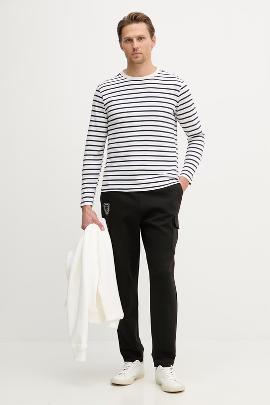 Blauer spodnie dresowe męskie z bawełną OLNEYS BLUP04036 czarny SS26