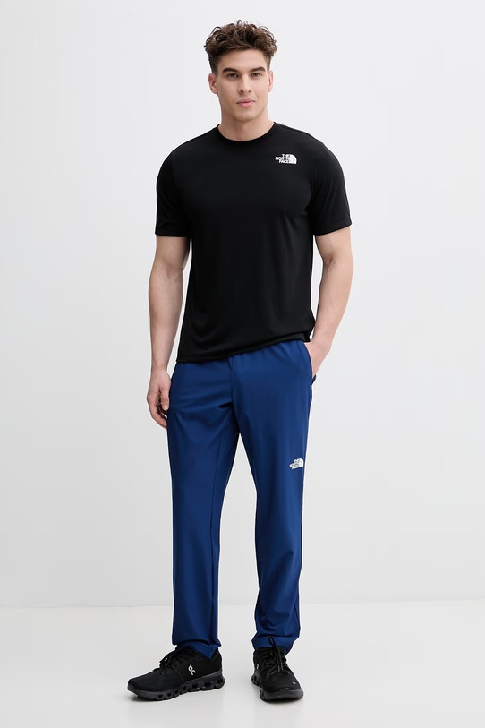 The North Face spodnie funkcyjne męskie NF0A8FJHD1R1 granatowy SS26