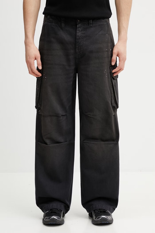 Our Legacy Mount Cargo spodnie bawełniane męskie czarny M2264MCJH