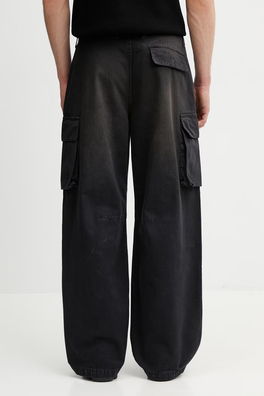 Odzież Our Legacy Mount Cargo spodnie bawełniane męskie M2264MCJH czarny