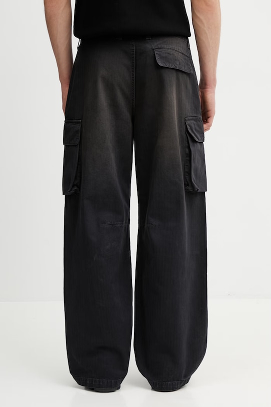 Odzież Our Legacy Mount Cargo spodnie bawełniane męskie M2264MCJH czarny