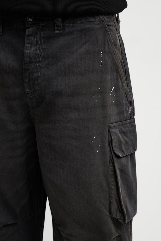 Our Legacy Mount Cargo spodnie bawełniane męskie czarny M2264MCJH