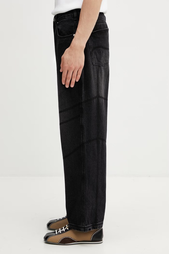 By Parra Moto Stitcher jeansy relaxed fit męskie 55180 czarny SS26