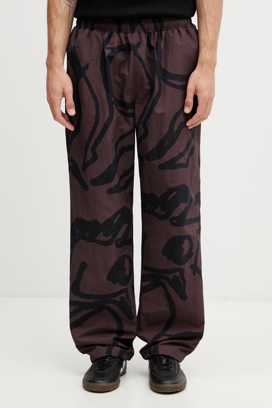 By Parra Freak scene spodnie męskie brązowy 55220