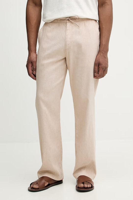 Hlače Michael Kors Raven bež CS6305WKY1