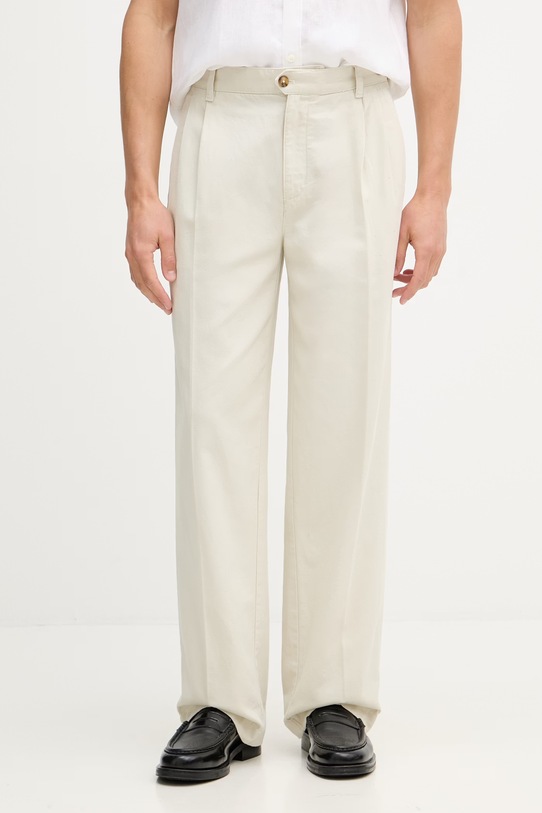 Gant spodnie męskie bawełniane beżowy 1505403