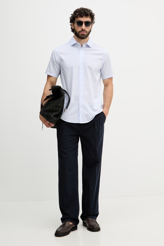 Gant pantaloni pentru bărbați, din bumbac 1505403 bleumarin SS26