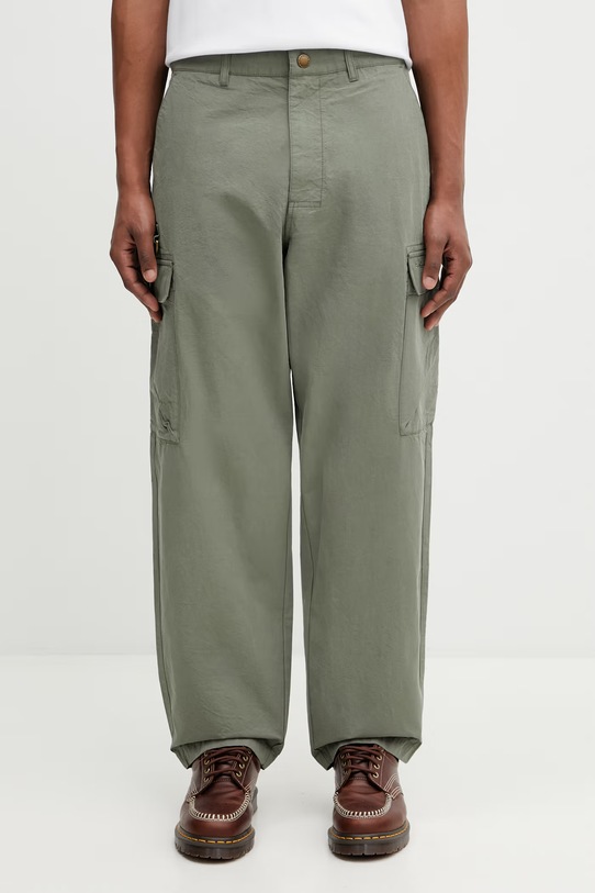 Barbour MTR0798OL52 spodnie cargo bawełniane męskie zielony MTR0798OL52