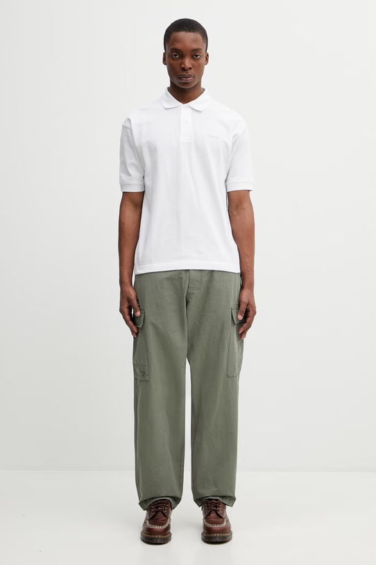 Barbour MTR0798OL52 spodnie cargo bawełniane męskie MTR0798OL52 zielony