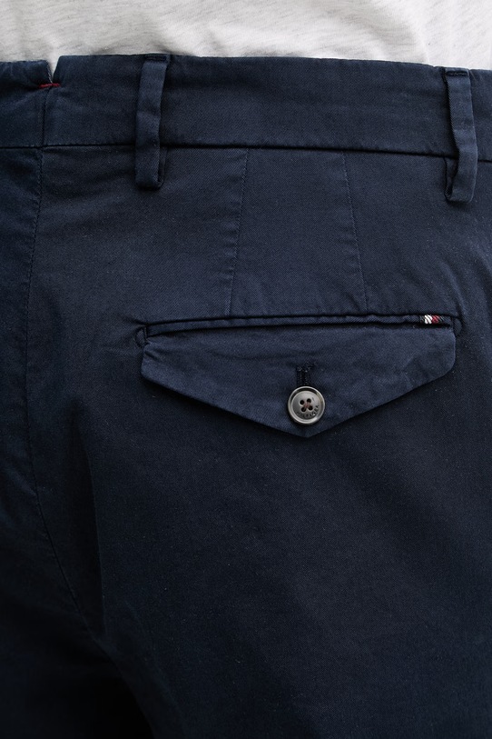 Tommy Hilfiger стандартен панталон мъжки от памук с еластан тъмносин MW0MW42714