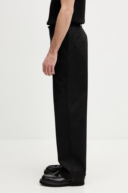 Carhartt WIP Harold Pant spodnie straight bawełniane męskie I036502.8901 czarny SS26