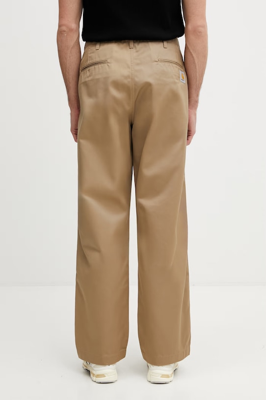 Дрехи Carhartt WIP Harold Pant стандартен панталон мъжки I036502.8Y01 зелен