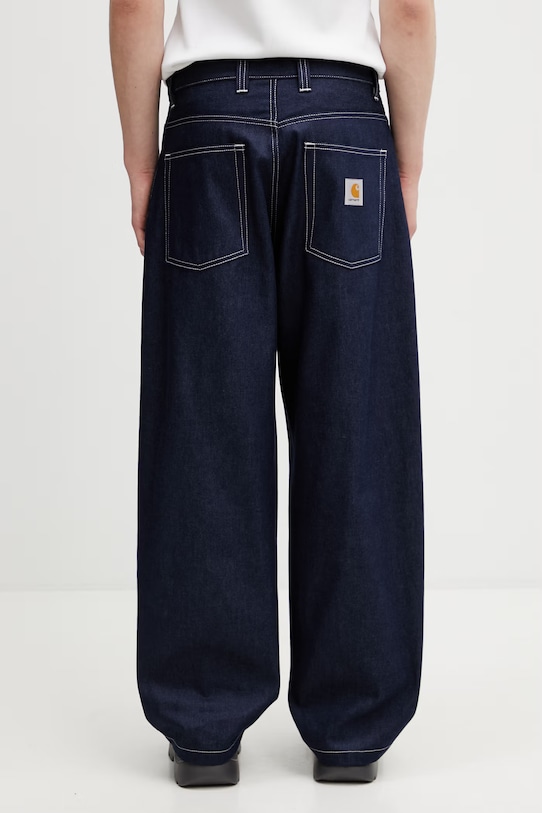 Odzież Carhartt WIP Brandon Pant jeansy relaxed fit męskie I036544.101 niebieski