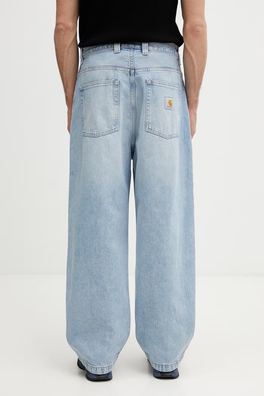 Odzież Carhartt WIP Brandon Pant jeansy relaxed fit męskie I035893.01WU niebieski