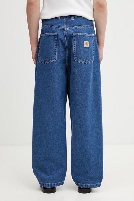 Odzież Carhartt WIP Brandon Pant jeansy relaxed fit męskie I036544.106 niebieski